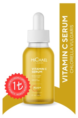Leke Karşıtı Klorella Yosunu Özlü %20 Vit C Serum Ferulic Asit- Ascorbic Asit (chlorella vulgaris) - Michael Lauren