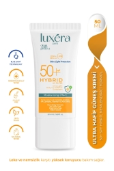 Leke Karşıtı SPF 50- PA-- Ultra Hafif Güçlü Korumalı Hibrit Yüz Güneş Kremi 50 ml LUX107 - luxera paris