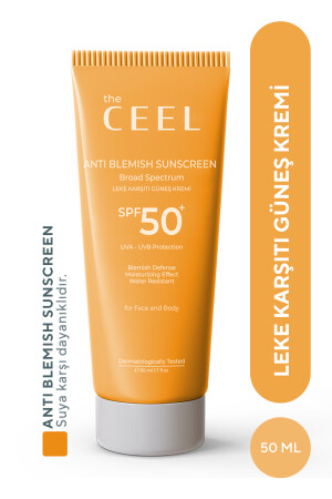 Leke Karşıtı Tüm Ciltler Için Yüksek Korumalı Spf 50+ Güneş Kremi Glutatyon Etkili 50 ml - The Ceel