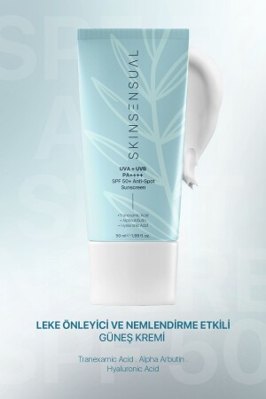 Leke Oluşumunu Önlemeye Yardımcı, Nemlendirme Etkili Güneş Kremi 50 Spf Uva-uvb Pa-- gunes - Skin Sensual