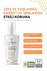 Leke Ve Yaşlanma Karşıtı Yüksek Koruyucu Spf 50- Yüz ve Vücut Güneş Kremi 125 Ml Yaz ve Kış Güneş Kremi - La Vielle