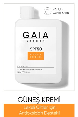 Antioxidant Supported 50spf UVA/UVB Blemish Defense Sun Cream for Blemished Skin TYC00103302301 - Gaia London