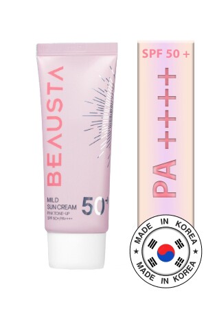 Lekeli Ve Yağlı Ciltler Ton Eşitleyici Mild Sun Pink Tone-up Güneş Kremi Spf50 -pa 50 ml TYCUVA8WON168721063605711 - BEAUSTA