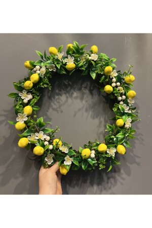 Lemon Exterior Door Ornament - New Year's Door Ornament - Door ornament with lemon flowers - Pika