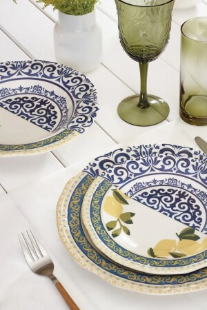 Lemon Tree 24 Piece Dinner Set for 6 People 153. 03. 06. 5201 - Karaca