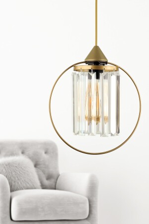 Lemos Crystal Stone Single Chandelier Antiqued BEG1390 - Begüsa