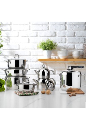 Lenard Steel Dowry Set-14 Pieces. -inox 1S4228-13002-INX01 - Schafer