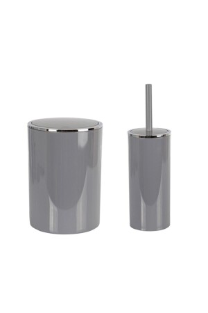 Lenox Garbage + Toilet Set of 2 Gray - Prima Nova