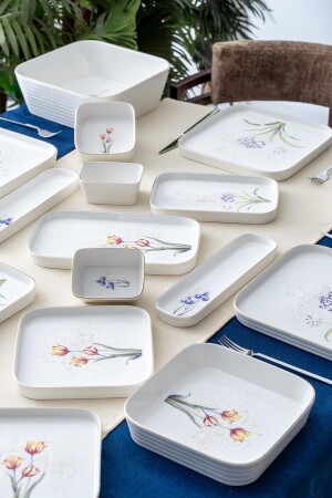 Leona 45 Piece Breakfast & Dinner Set for 6 Persons - Acar