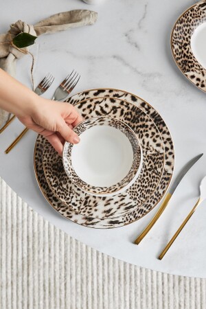Leona 56 Piece New Bone Dinner Set for 12 People 153. 03. 08. 3500 - Karaca