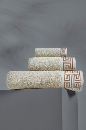 Leonie Model 3-Piece Bathroom Set Brown LEONIE3BS - TABEA HOME