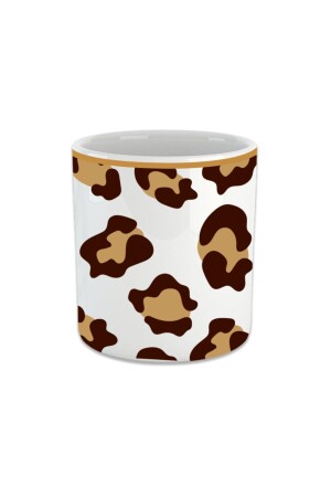 Leopard Double Cup Without Handle Espresso Double Turkish Coffee Cup Coffee Cup FIN201 - Vivas