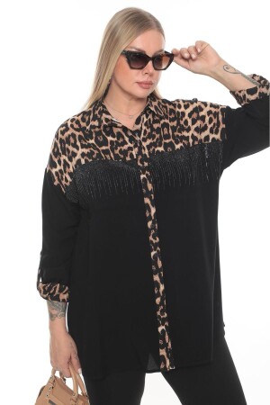 LEOPARD PATTERN STONE SHIRT - Mg