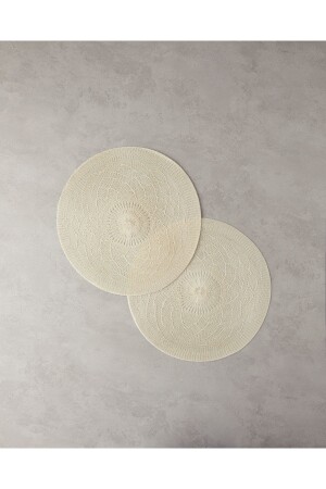 Leron Polyester 2-Piece Placemat Cream - English Home
