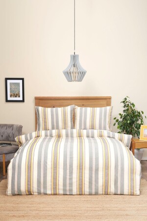 Lesli Mustard Single Yarn Dyed Duvet Cover Set 200. 21. 01. 0268 - Karaca Home