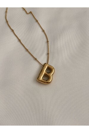 Letter B balloon necklace steel - Bellys Jewelry