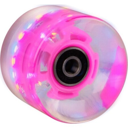 Leuchtendes Penny Board Rad 60 x 45 mm mit ABEC 7 Kugellagern - Lila - Worker