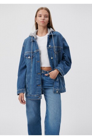 Lexa 90s Indigo Si Jean Ceket 110641-35265 - Mavi