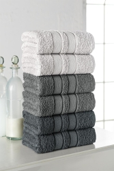 Lia Havlu Seti 6'lı 50x85 HS-LIA - Mürdüm Home