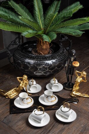Lia Porcelain 6 Person Coffee Cup Set P273. 896050 - Mikasa Moor