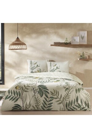 Liana Ranforce Doppelbett-Bettbezug-Set, Beige, 000000001000044038 - Taç