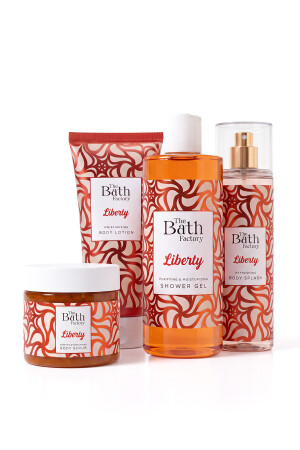 Liberty Duş Jeli + Vücut Spreyi + Vücut Losyonu + Vücut Peelingi - THE BATH FACTORY