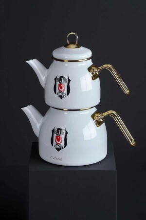 Licensed 1. Quality Enamel Teapot Set DLK-0074 - Beşiktaş