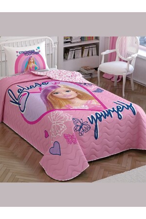 Licensed Bedspread Set Barbie Winter Single - Taç