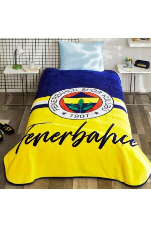 Licensed Blanket Fenerbahçe Yellow Navy Blue - Kristal