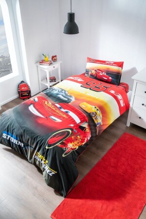 Licensed Single Duvet Cover Set Cars Mcqueen BC104368 - Özdilek