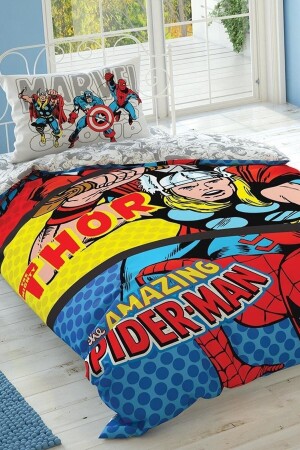 Licensed Single Duvet Cover Set Marvel Comics TYC00310029052 - Taç