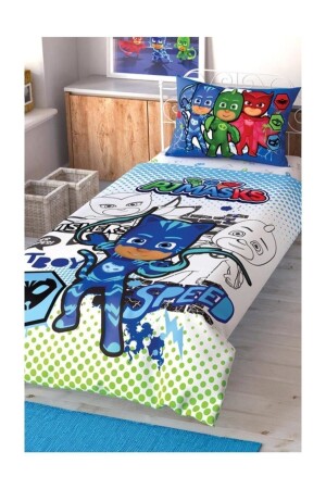 Licensed Single Duvet Cover Set - Pj Masks 60213466 - Taç