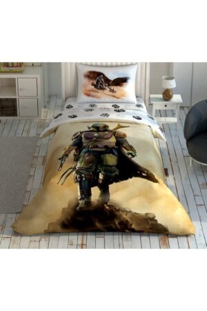 Licensed Star Wars Mandalorian Dust Cloud Single Duvet Cover Set STARWARS - Taç