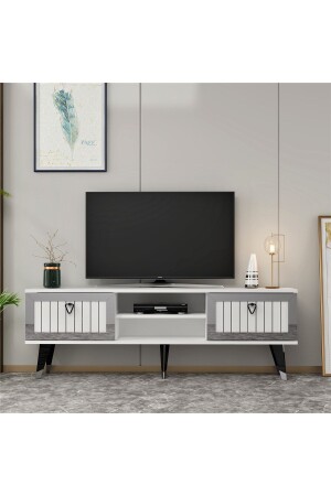 Lidya Tv Stand White-silver LIDYA - DEMONTE DECOR