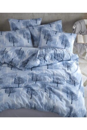 Life 160*220 Single Duvet Cover Set (without sheets) Blue Ecağaç36 ecağaç36 - üntaş