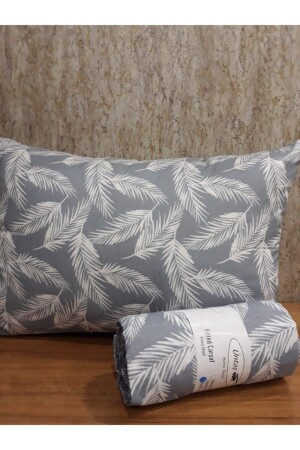 Life Battal Blue Feather 180x200 Double Fitted Sheet and 2 Pillow Cases Ecmavitüy180 - Üntaş