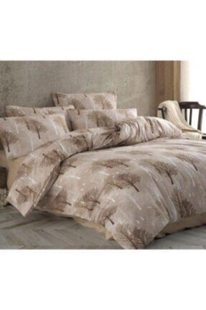 Life Double Duvet Cover Set 200*220 (No sheets)duvet cover+2 Pillowcases. coffee Ecağaç22 ecağaç22 - üntaş