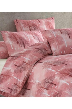 Life Double Duvet Cover Set 200x220 cm (Without sheets) Pink Ecağaç21 ecağaç021 - üntaş