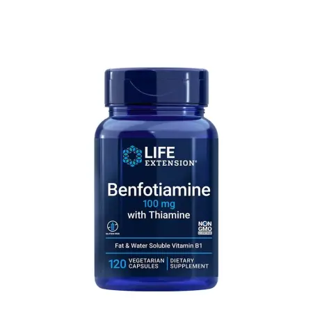 Life Extension Benfotiamine with Thiamine (120 Veg Capsules) - Life Extension