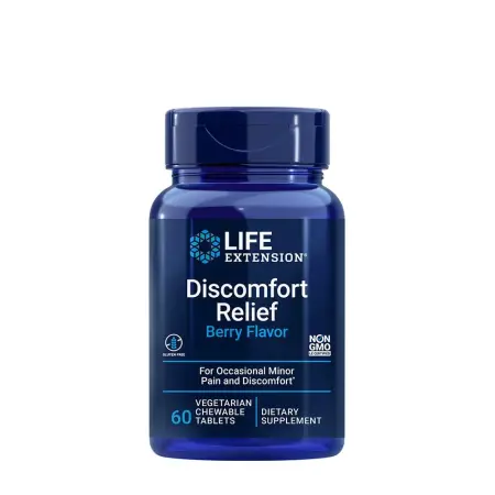 Life Extension Discomfort Relief (Berry Flavor) (60 Chewable Tablets) - Life Extension