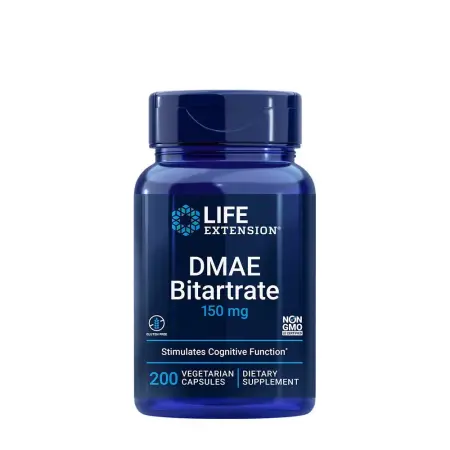 Life Extension DMAE Bitartrate (200 Veg Capsules) - Life Extension