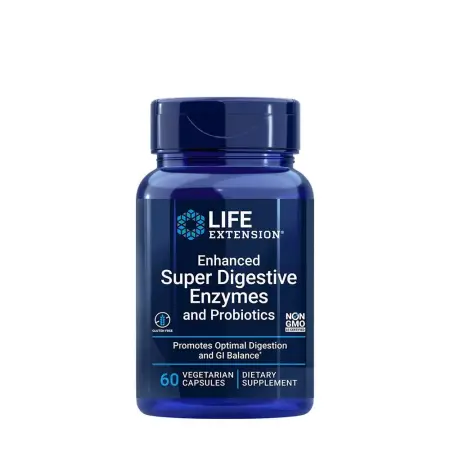 Life Extension Enhanced Super Digestive Enzymes and Probiotics (60 Veg Capsules) - Life Extension