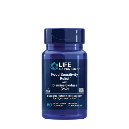 Life Extension Food Sensitivity Relief with Diamine Oxidase (DAO) (60 Capsules) - Life Extension