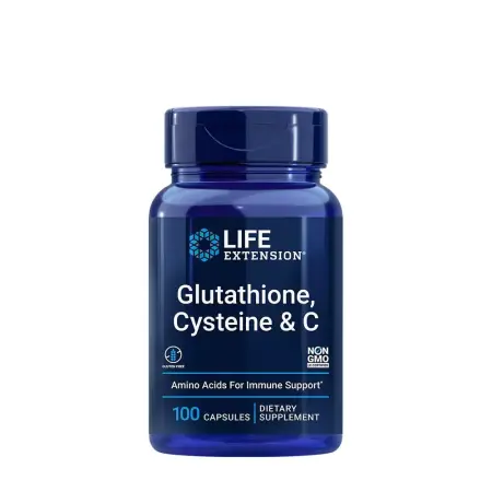 Life Extension Glutathione, Cysteine & C (100 Veg Capsules) - Life Extension