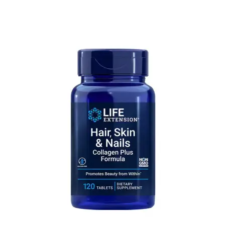 Life Extension Hair, Skin & Nails Collagen Plus Formula (120 Tablets) - Life Extension