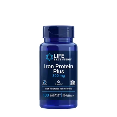Life Extension Iron Protein Plus (100 Veg Capsules) - Life Extension