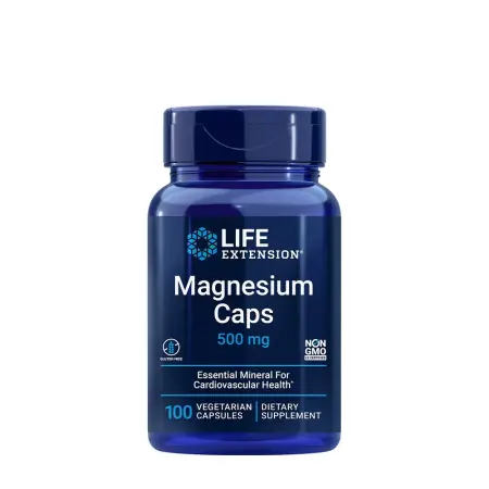 Life Extension Magnesium Caps 500 mg (100 Veg Capsules) - Life Extension