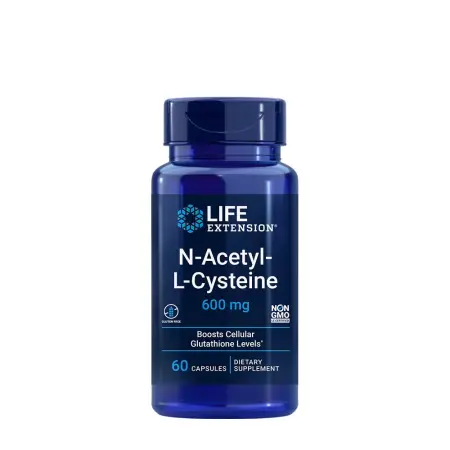 Life Extension N-Acetyl-L-Cysteine 600 mg (60 Capsules) - Life Extension
