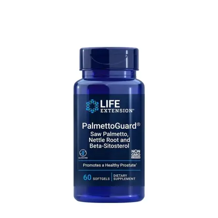 Life Extension PalmettoGuard Saw Palmetto, Nettle Root and Beta-Sitosterol (60 Softgels) - Life Extension