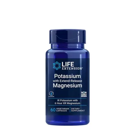 Life Extension Potassium with Extend-Release Magnesium (60 Veg Capsules) - Life Extension